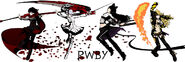 RWBY avec leur tenues alternatives sur le Deviant Art de Monty.