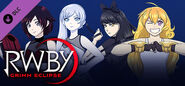 Header de la Team RWBY en tenue de bal à Beacon