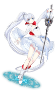 Artwork Officiel de Weiss sur le site japonais RWBY.