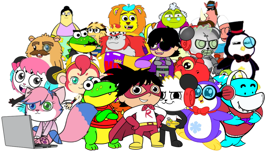 Ryans World Characters PNG SVG JPG Digital Downloads, No Background Png ...