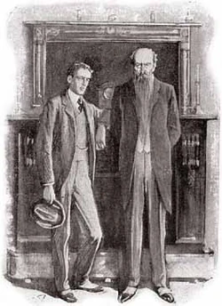 Der Herzog (rechts) und sein "Sekretär" (Illustration: )