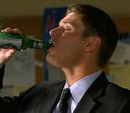Dean drinks deep