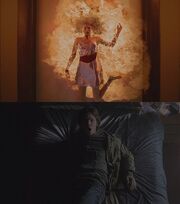 Sam schaut zu wie Jess stirbt