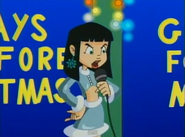 Gem Stone in "Witchmas Carol," assigning people gifts to give her.