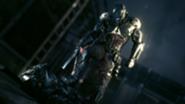 The explosively epic showdown between Batman and The Arkham Knight