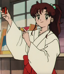 Makoto as a shrine maiden