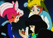 Chibiusa with Hotaru and Usagi.