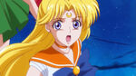 Sailor Venus calls out to Sailor Moon