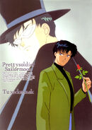 Mamoru and Tuxedo Mask on a pencilboard