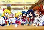 The Inner Senshi in their civilian forms. Picture by Yukie Sako.