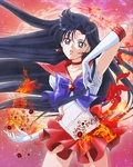 Sailor Mars on the cover of the third Crystal DVD.