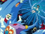 A group of Lemures attacked by Sailor Mercury