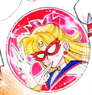 Kyuuske's Sailor V pin.