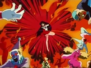 A group of Lemures attacked by Sailor Mars