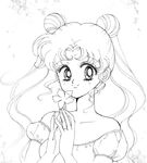 Usagi holding a Cherry Blossom from Sailor Moon Channel