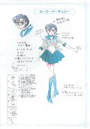 Sailor Mercury's concept art.