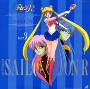 Sailor Moon, Ail and An on the cover of laserdisc 3 of the R series