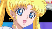 Usagi notices the cat staring at her