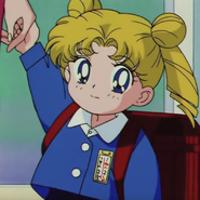 Usagi as an elementary school student