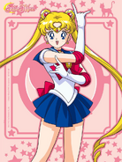 Sailor Moon on a bonus card from a French DVD box set