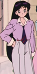 Rei's outfit shortly after the fight with Nekonneru