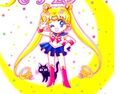 Rysunek Sailor Moon na okładce tomu 1 edycji shinsōban mangi