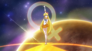 Sailor Venus Final pose in the Sailor Moon Crystal series