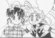 Chibiusa introduces Momoko in the Black Moon arc