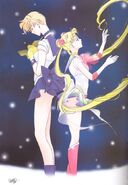 Sailor Moon and Sailor Uranus by Naoko Mikuni
