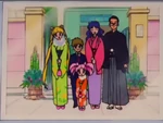 A picture of the Tsukino family created by Luna P's magic