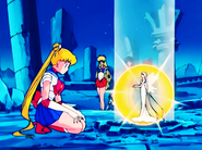 Sailor Moon meeting Queen Serenity's spirit