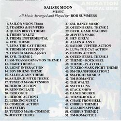 Sailor Moon: Unreleased DiC CD Album, Sailor Moon Wiki