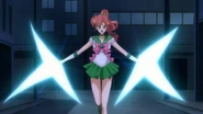 Sailor Jupiter uses lightning