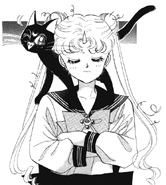 Act 1 Usagi Luna at the end of the first manga chapter