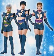 The actresses in Legend of the Falling Stars and Advent of Princess Kakyuu musicals.