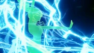 Makoto transforming into Sailor Jupiter