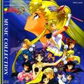 Sailor Senshi, Sailor Chibi Moon, Outer Senshi, Luna i Artemis na okładce płyty Sailor Moon S Movie Music Collection