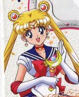 Sailor Moon con el cetro lunar