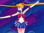 Sailor Moon ends her transformation