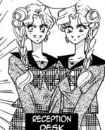 Cyprine and Ptilol in Mugen Academy uniforms