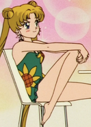 Usagi's swimsuit while at Mamo's hotel