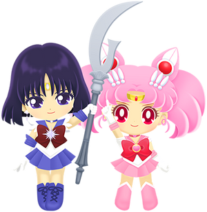 Sailor Chibi Moon & Sailor Saturn