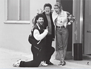 Terri Hawkes (R), with Nicole Thuault (c) and Sal Grimaldi (L)