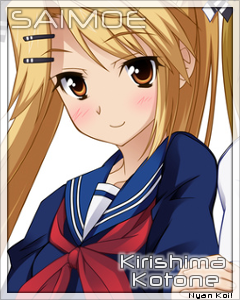 Kotone Kirishima Saimoe Wiki Fandom