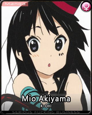 Personagens de anime que eu acho fofa - Mio Akiyama anime : K-ON! #gabriele