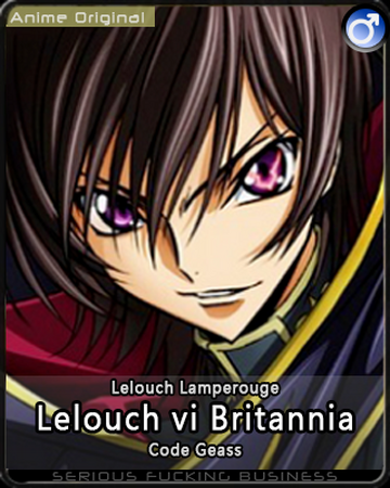 Lelouch Vi Britannia Saimoe Wiki Fandom