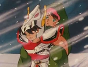 Jacob guiando a Seiya