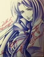 Ilustración hecha por Shiori Teshirogi publicada en su Twitter Oficial