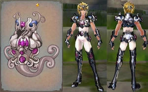 La Cloth de Erídano siendo portada por un hombre.