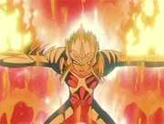 Hagen atacando a Hyōga